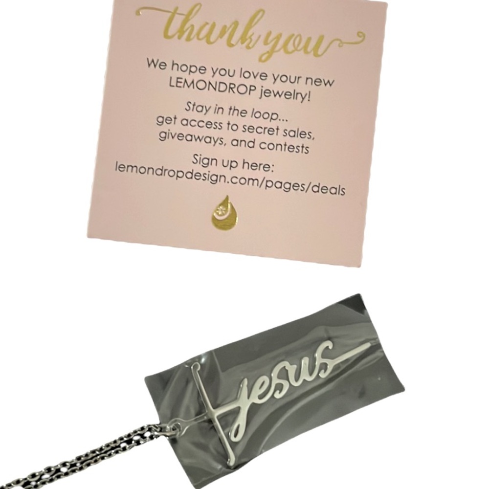 Jesus Sterling Silver Necklace